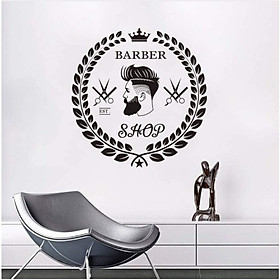 Mua Decal dán kính/tường Barber Shop siêu chất