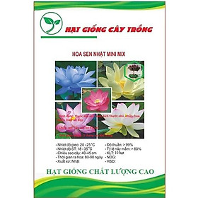 Hạt giống hoa sen mini nhật mix màu CT51 - Gói 10 hạt