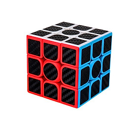 Đồ chơi ảo thuật: Rubik carbon 3x3 cao cấp