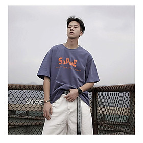 Áo thun stee form rộng tay lửng nam nữ SU PIN aothununisex aophongnam