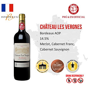 Rượu Vang Đỏ Pháp Chateau Les Vergnes