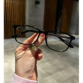 Gọng kính cận, kính mắt unisex nam nữ dáng mắt vuông chất liệu kim lại nhẹ