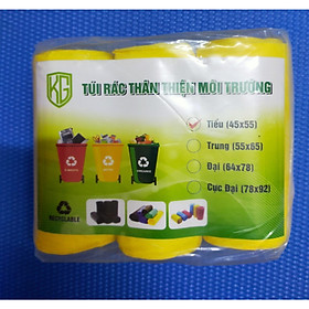 1 Kí Túi Rác Cuộn PHÂN HỦY SINH HỌC - Màu VÀNG- Kiều Gia