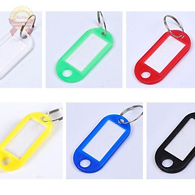 Combo 15 thẻ ghi nhớ chìa khóa 50x22mm nametag note ghi chú vali va li cặp túi sách học sinh