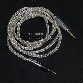 Dây tai nghe đồng mạ bạc OFC 1.0mm tết 8 - Connector Sens Momentum HD4.30 HD4.50 HD4.40 HD4.30i HD4.30g