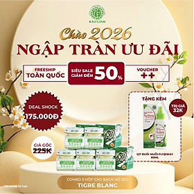 [Combo 2 Hộp] Cao Xoa Bóp Bạch Hổ Hoạt Lạc Cao BẢO LINH 20gram - Giảm nhức mỏi xương khớp, giảm đau lưng, cổ vai gáy, thần kinh toạ