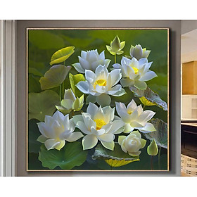 Mua Tranh canvas  Hoa  cao cấp  kích thước 60cmx60cm  nhiều mẫu  nhận in theo yêu cầu