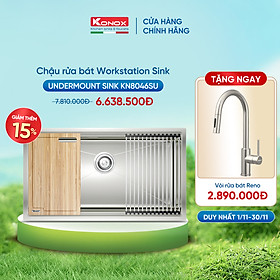 Chậu rửa bát inox KONOX Workstation Undermount sink KN8046SU