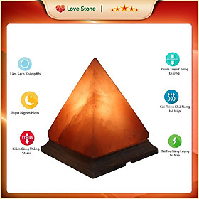 Mua Đèn Đá Muối Himalaya Love Stone - Hình Kim Tự Tháp