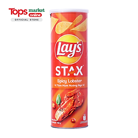 Snack Khoai Tây Chiên Lay s Stax Vị Tôm Hùm Nướng Ngũ Vị 160G