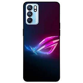 Hình ảnh Ốp lưng dành cho Oppo Reno 6 - Reno 6 Z mẫu Gaming Mắt Hồng Xanh