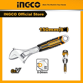 Mỏ lết dài 250mm ingco hadw131102 hoàn thiện mạ chrome.