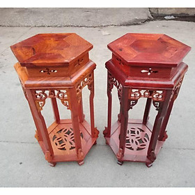 Mua Đôn lục lăng gỗ gõ đỏ cao 80cm