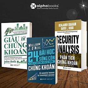 Combo Sách Kinh Doanh: Giàu Từ Chứng Khoán + Phân Tích Chứng Khoán + 24 Bài Học Sống Còn Để Đầu Tư Thành Công Trên Thị Trường Chứng Khoán (Bộ 3 Cuốn Sách Hấp Dẫn Về Kinh Doanh Và Làm Gìau Thành Công  / Tặng Kèm Bookmark Happy Life)