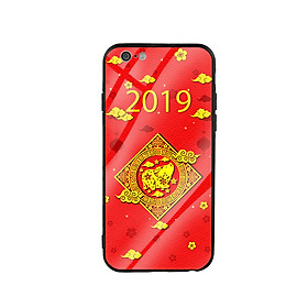 Ốp Lưng Kính Cường Lực cho điện thoại Iphone 6 / 6s - Pig Gold 02