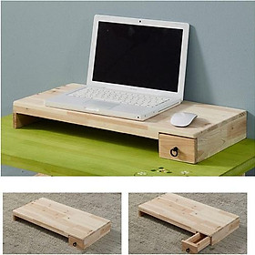 Mua Kệ máy tính KVDUMT01 - Mộc VOIDIUNG - Gỗ thông tự nhiên kích thước 600x250x100mm