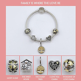 Vòng Bạc S925 ALE Cao Cấp - FAMILY IS WHERE THE LOVE BE