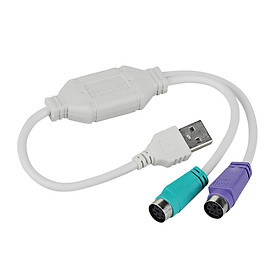 Cáp Chuyển Từ Cổng USB sang 2 Cổng PS2 Chuột Phím AZONE