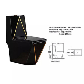 Mua Bồn cầu liền khối đen