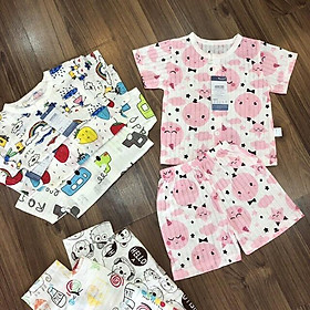 Một bộ quần áo cọc tay Noubaby cotton giấy cho bé từ 0 tháng đến 15 tháng