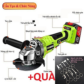 Mua Máy cắt pin không chổi than-máy mài pin YSA siêu khỏe hàng nội địa Đài Loan đầy đủ phụ kiện đi kèm