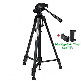 Mua Chân máy ảnh  tripod Weifeng WT-3520  khung hợp kim cao cấp điều chỉnh được độ cao  có tay cầm cực chắc chắn tặng đầu kẹp điện thoại