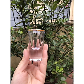 Mua Bộ 6 ly rượu Shot  thủy tinh viền vàng_20ml