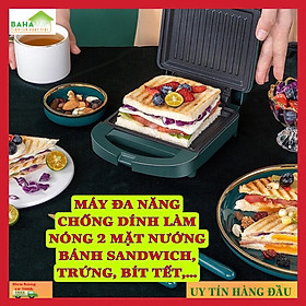Mua MÁY ĐA NĂNG CHỐNG DÍNH LÀM NÓNG 2 MẶT NƯỚNG BÁNH SANDWICH  TRỨNG  BÍT TẾT …  BAHAMAR  để có bữa sáng chất lượng chỉ mất có 5 phút
