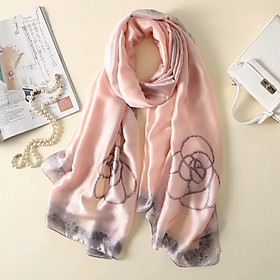 Khăn Choàng Lụa Hàng Châu Cao Cấp Sang Trọng 180x90 cm - 13