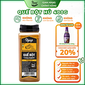 Quế Bột Tự Nhiên Vipep Hũ Nhựa 400g - Gia vị Vipep