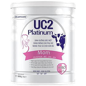 Sữa bột UC2 Platinum Mom 800g (bổ sung Colostrum, dành cho phụ nữ mang thai và cho con bú)