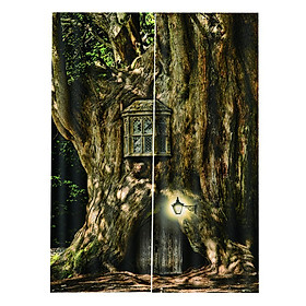 Blackout Curtains 3D Forest Window Curtains Drapes for Living Room Bedroom S