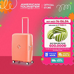 Vali kéo American Tourister Squasem Spinner EXP TSA - Trung 66/24 -  Bright Coral  