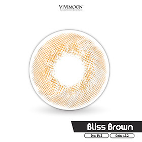 Kính áp tròng Hàn Quốc màu nâu VIVIMOON Bliss Brown 13.2 mm
