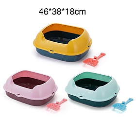 Khay vệ sinh cho mèo to tặng xẻng 45x40 cm
