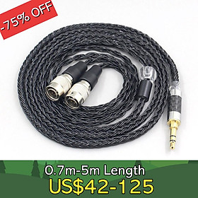 Cáp tai nghe bện màu đen 16 lõi 7N OCC cho loa Mr Loa Alpha Dog Ether C Flow Tai nghe Mad Dog AEON LN007429 Màu sắc: phích cắm 4 trong 1