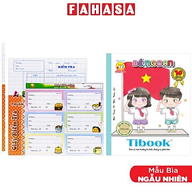 Bộ 5 Tập Học Sinh Bé Ngoan - 4 Ô Ly - 96 Trang 120gsm - Tân Thuận Tiến + Tặng Kèm 1 Xấp Nhãn + 1 Tập Kiểm Tra (Mẫu Bìa Giao Ngẫu Nhiên)