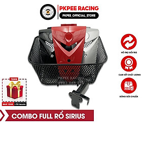 Combo Lên Rổ Lưới Pat Và Mặt Nạ Spark Nano Gắn Sirius 110, Sirius 50 - PKPEE