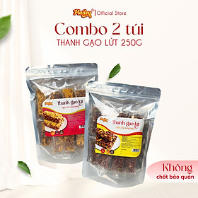 [COMBO 2 TÚI 500G] Thanh gạo lứt chà bông/rong biển mix hạt Mailey Túi 250g - Bánh gạo lứt ăn kiêng hỗ trợ giảm cân