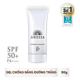 Kem chống nắng dưỡng trắng Anessa Whitening UV Sunscreen Gel Spf 50+ Pa++++ (90g)
