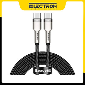 Mua Cáp sạc siêu nhanh 100W Baseus Cafule Series Metal Data Cable Type-C to Type-C (100W) - Hàng chính hãng