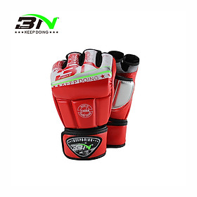 Găng tay MMA hở ngón BN, thiết kế GỌN GÀNG, thoải Mái, CHỐNG SHOCK TỐT, thích hợp luyện tập, đối kháng