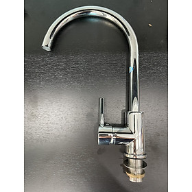 Mua Vòi chậu rửa bát 1 lỗ lắp chậu  cần cứng  Nước lạnh. Vật liệu hợp kim đồng  inox mạ bóng. Dễ vệ sinh. VCĐC027
