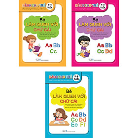 Combo 3 cuốn bé làm quen với chữ cái