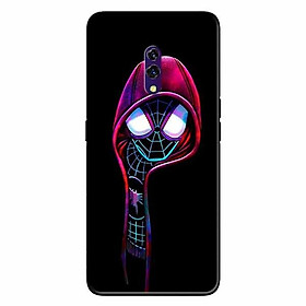 Ốp lưng in cho Realme X Nhện Đen