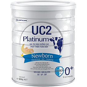 Sữa non UC2 Platinum Newborn 0+ lon 850g