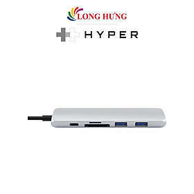 Cổng chuyển đổi HyperDrive Bar 6-in-1 USB-C Hub HD22E - Hàng chính hãng