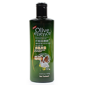 Sữa Tắm Cho Chó Mèo Olive Essence Khử Mùi Dưỡng Lông Diệt Ve Rận, Chai 450ml