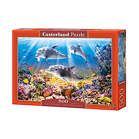 Xếp hình puzzle cá heo ở đại dương 500 mảnh CASTORLAND B-52547