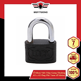 Mua Ổ Khoá Việt Tiệp Gang Thường 65 x 45 Ống Phi 7mm (Ổ khóa)